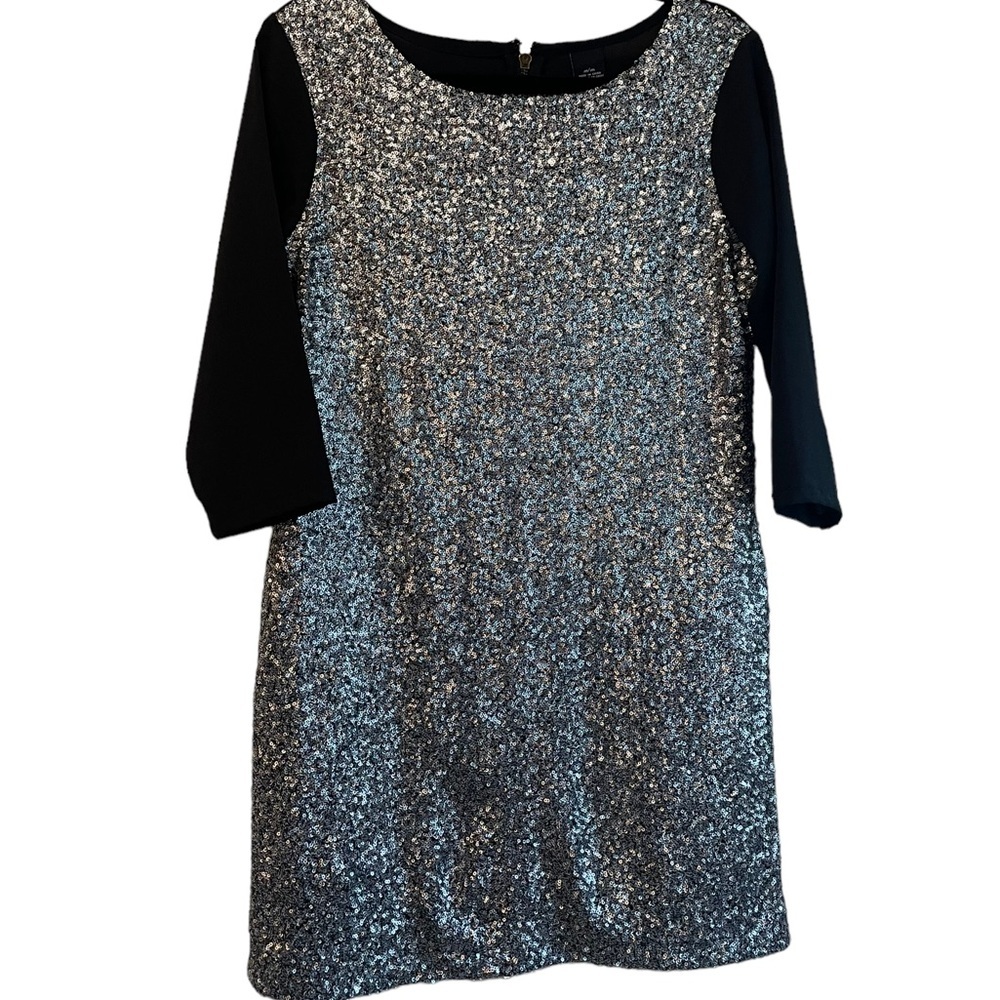 Black and Silver Sequin Dress, size medium